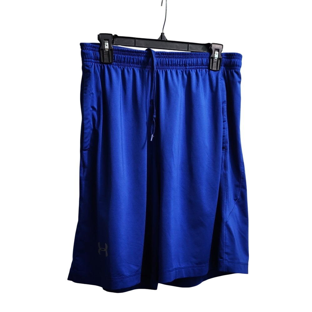 Under‎ Armour Athletic Shorts Running Gym Workout Loose Fit Blue Large